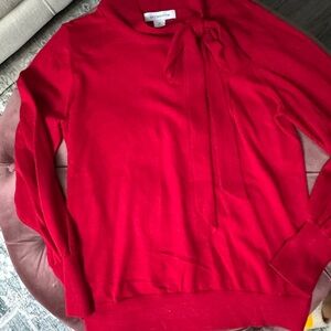 Liz Claiborne Red Cowl Neck Sweater